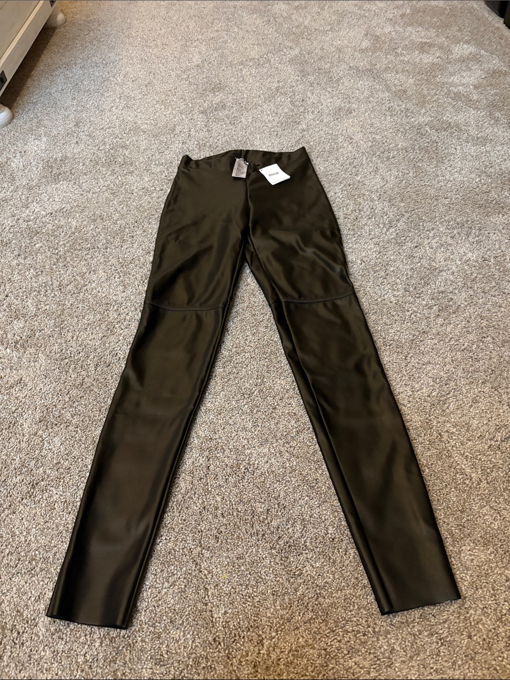 Wolford Black Faux-Leather Skinny Leggings